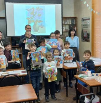 Занятие, посвящённое Дню матери и творчеству замечательного художника Ю. Н. Богочёва